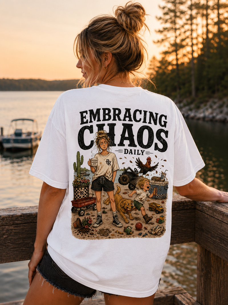 Boy Mom — Embracing Chaos T-Shirt